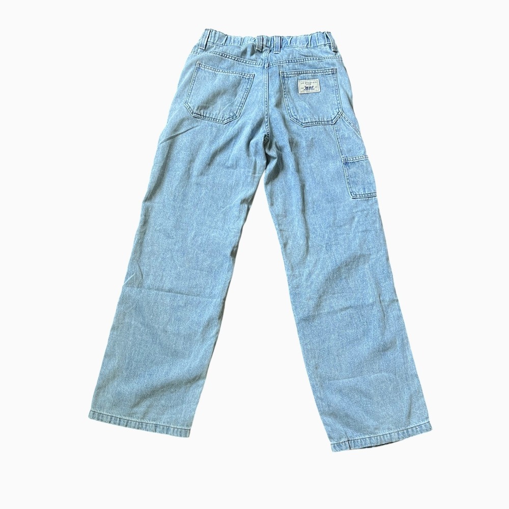 Levi's Baggy Carpenter Jeans Womens 27x31 Light Wash Wide Leg Utility Denim